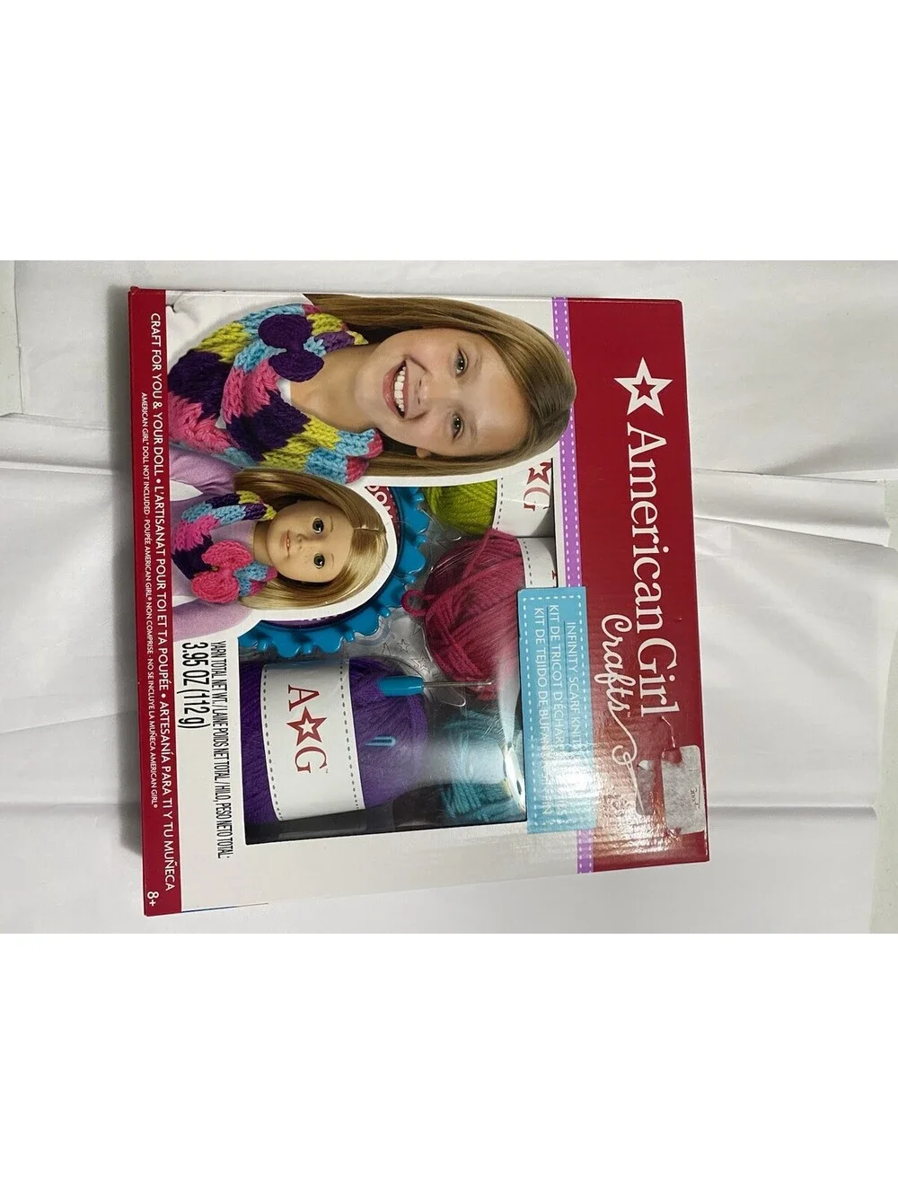 American Girl Craft Infinity Scarf Knitting Kit New In Package Sealed